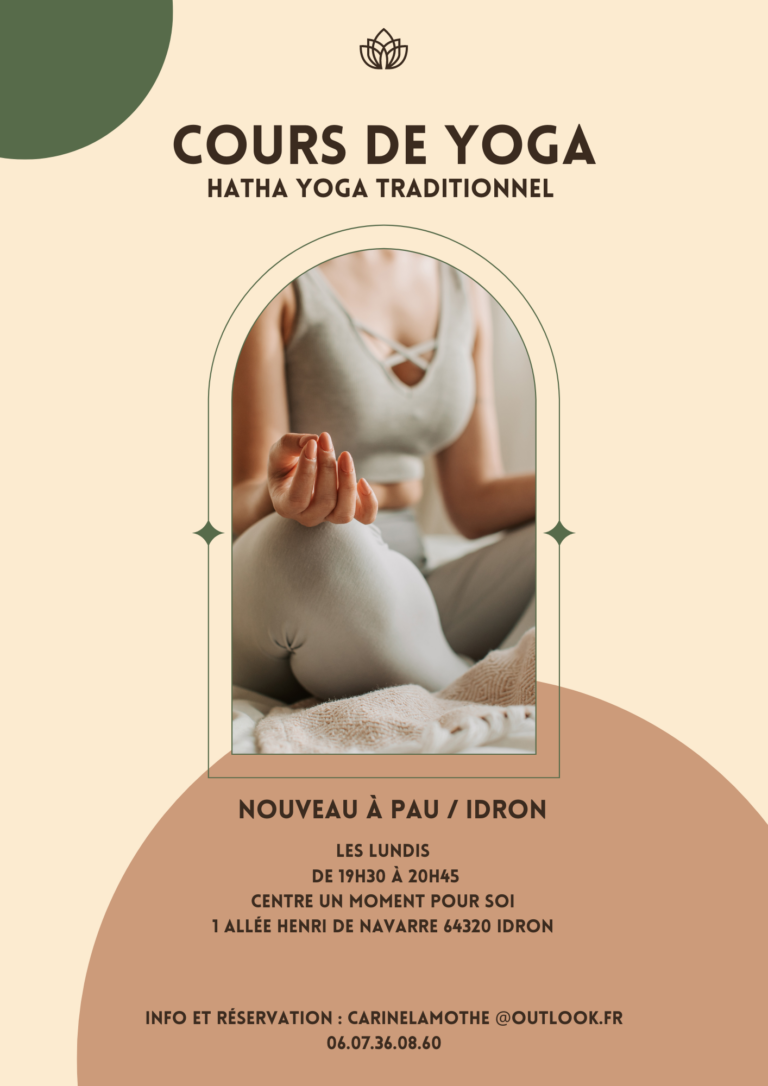 Beige Vert Moderne Minimaliste Elegant Yoga Flyer 2 768x1086